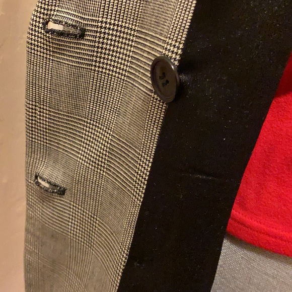 DKNY Double-breasted Glen Plaid Blazer - Picture 14 of 16